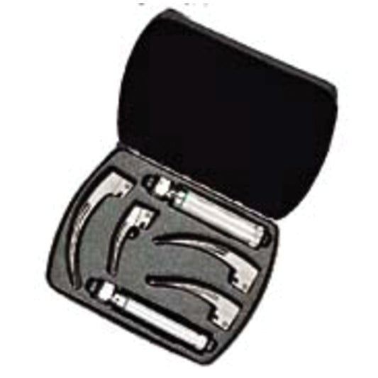 Fiber Optic - MacIntosh Blade, Complete Set, Medium & Small Handles, 05691 Case