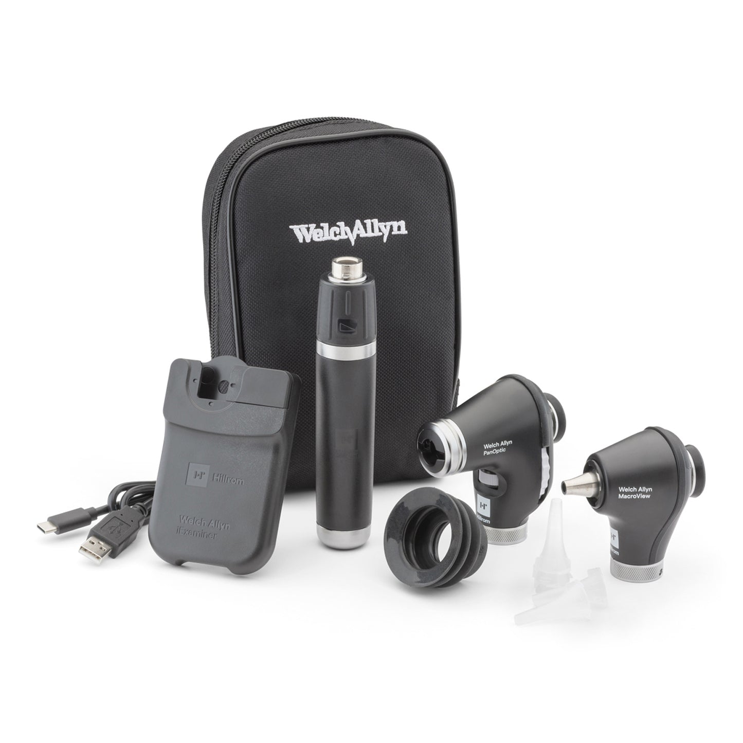 Diagnostic Set with PanOptic Ophthalmoscope and MacroView Otoscope, for iExaminer, Soft